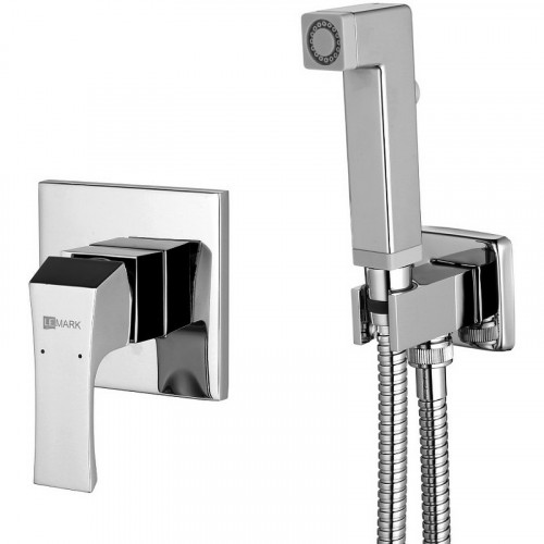 Гигиенический душ со смесителем Lemark Unit LM4519C Хром латунь встраиваемый