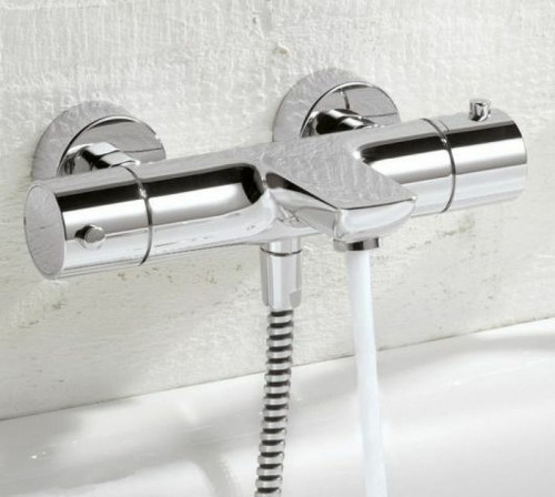 Смеситель для душа Kludi Objekta 352010538 с термостатом Хром латунь на стену