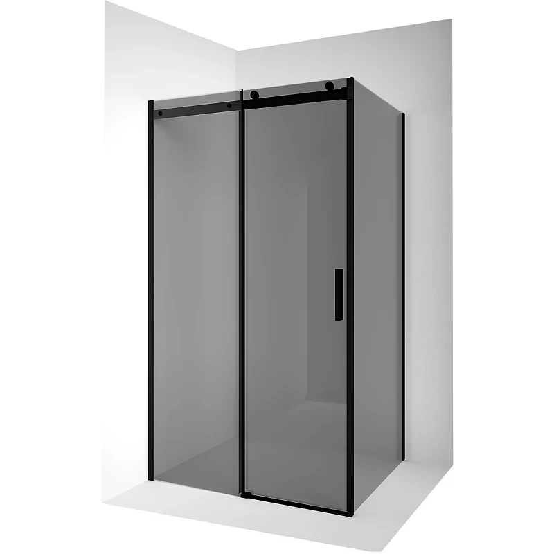 Душевой уголок Ambassador Benefit 140x90 19022203HBB-90HBB профиль Черный стекло тонированное