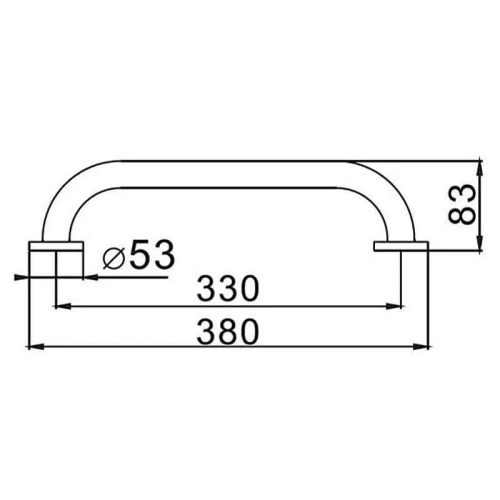 Поручень D-Lin D292710-1 цвет Хром