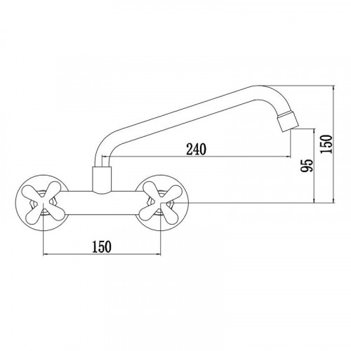 Смеситель для кухни Fmark FS8503 цвет Сатин