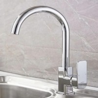 Смеситель для кухни Ledeme H33 4033-2L Хром латунь однорычажный
