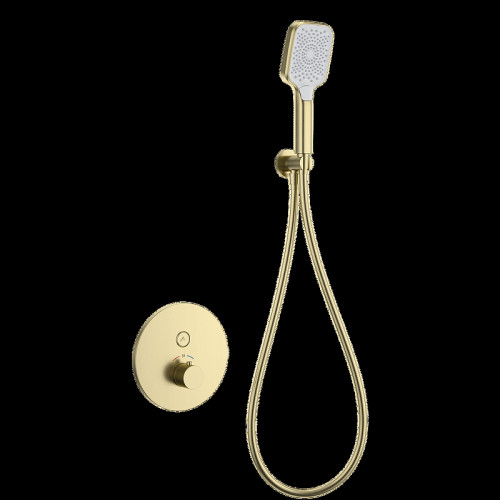 Смеситель для душа Wonzon &amp; Woghand WW-D1017-A-BG с термостатом цвет Брашированное золото