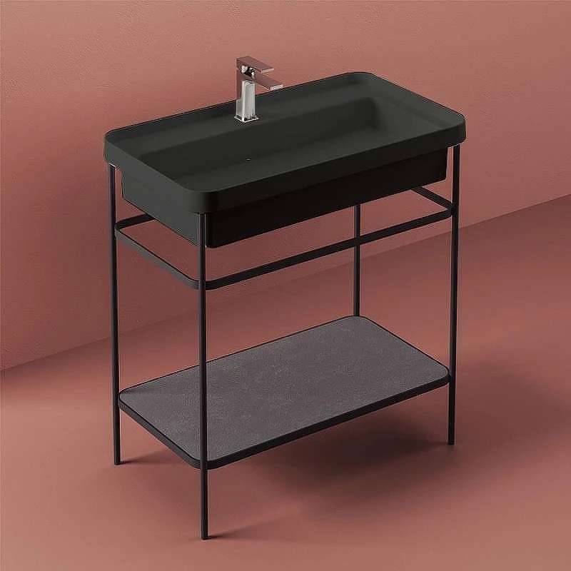 Раковина Artceram Fuori 80 TFL035 17 00 Черная матовая