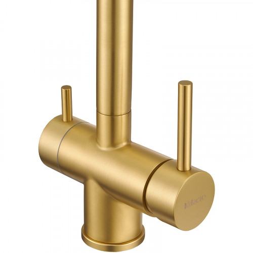 Смеситель для кухни Milacio Ultra MCU.554.GD Золото брашированное нержавеющая сталь