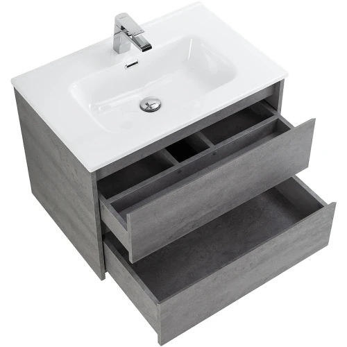 Тумба под раковину BelBagno Kraft 60 KRAFT-600-2C-SO-CG подвесная Cemento Grigio МДФ / ЛДСП