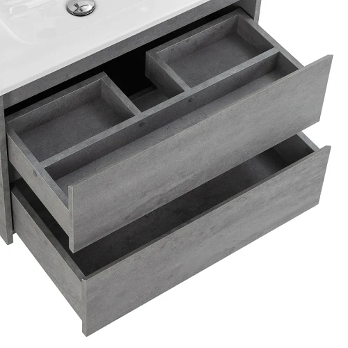Тумба под раковину BelBagno Kraft 60 KRAFT-600-2C-SO-CG подвесная Cemento Grigio МДФ / ЛДСП