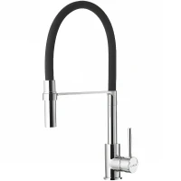 Смеситель для кухни Alveus Elia Chr 1129024 Хром Черный латунь