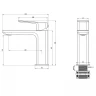 Смеситель для раковины Wonzon & Woghand Diamond WW-88139011-MB цвет Черный матовый