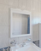 Зеркало Caprigo Borgo 80 33431-В231 Белое матовое МДФ / ЛДСП, стекло
