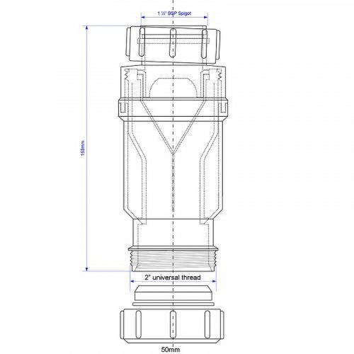Сифон для раковины McAlpine MRNRV50-PB цвет Белый