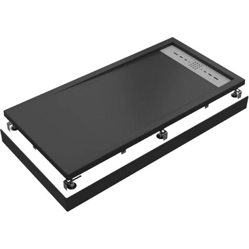Душевой поддон из искусственного камня Creto Scala 160x80 3-0069 Черный