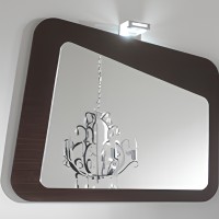 Зеркало Cezares Gliss 85 GLISSWSP85.01 Essenza Wenge МДФ / ЛДСП, стекло