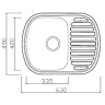 Кухонная мойка Seaman Eco Wien 63 SWT-6349.0 цвет Нержавеющая сталь