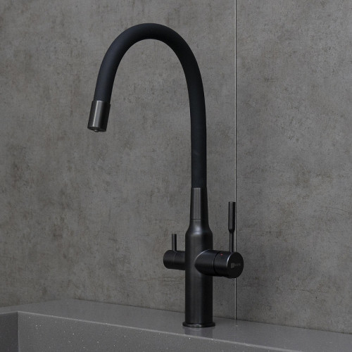 Смеситель для кухни Lemark Expert LM5083BL-Black цвет Черный матовый