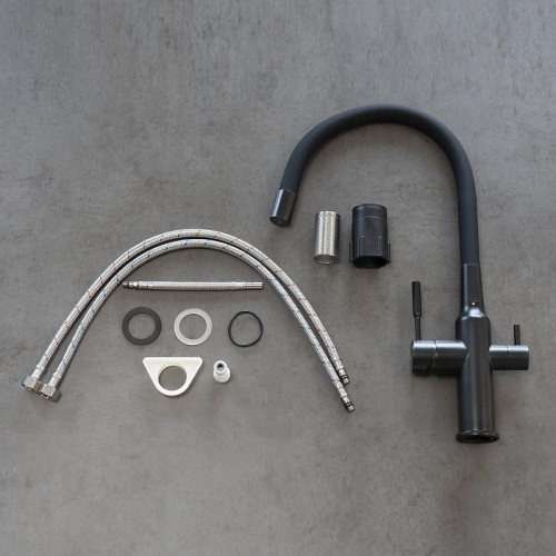 Смеситель для кухни Lemark Expert LM5083BL-Black цвет Черный матовый