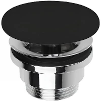 Донный клапан Simas PLCE nero matt click-clack Черный матовый