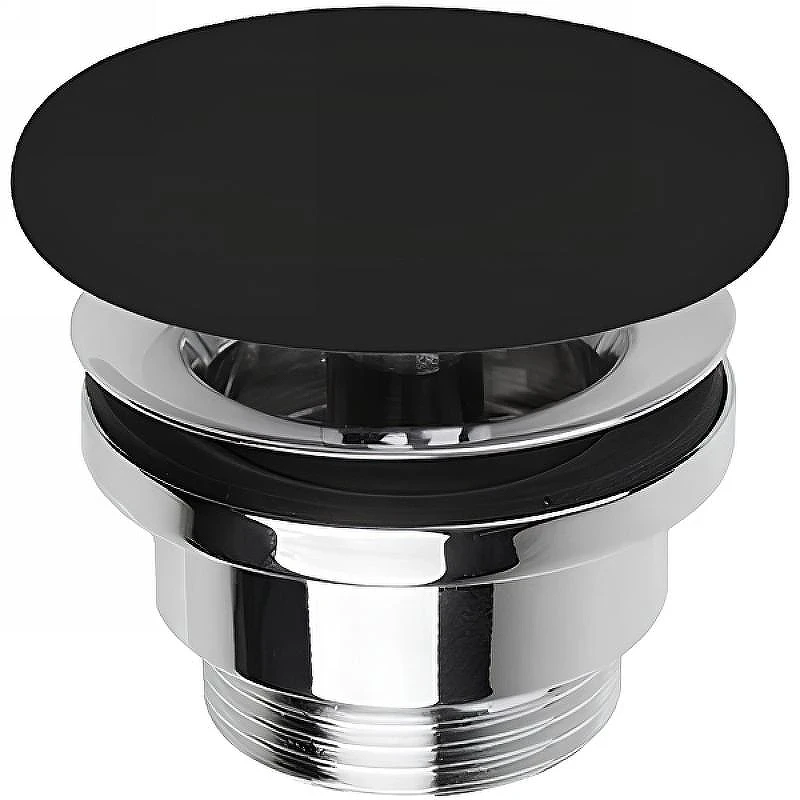Донный клапан Simas PLCE nero matt click-clack Черный матовый