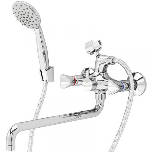 Смеситель для ванны Aringa Арно AR02024CH универсальный Хром латунь на стену