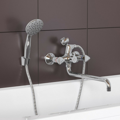 Смеситель для ванны Aringa Арно AR02024CH универсальный Хром латунь на стену
