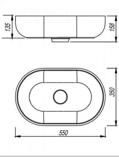 Раковина-чаша Florentina Асти 55 10.340.00550.302 цвет Антрацит