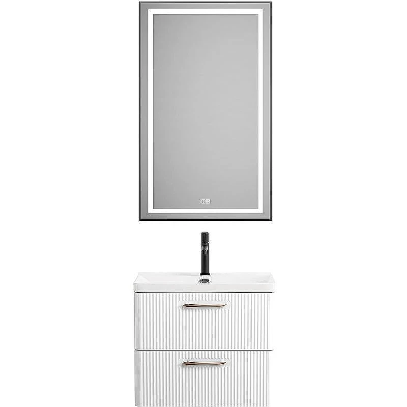 Тумба под раковину BelBagno Due 60 DUE-600-2C-SO-BL-P подвесная Bianco Lucido