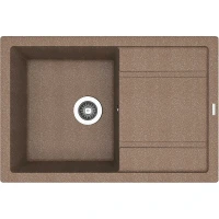 Кухонная мойка Florentina Липси-760 20.160.D0760.105 Коричневая искусственный камень (литьевой мрамор) встраиваемый