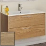 Тумба с раковиной SanVit Мэри-2 90 R kmery902 с фактурой под дерево подвесная Карпатская ель МДФ / ЛДСП