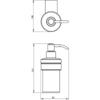 Дозатор для жидкого мыла Aquanet 5681MB 241908 Черный матовый