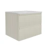 Тумба под раковину Vincea Велле (Welle) 60 VMC-2WL600MBG подвесная цвет M.Beige Soft-touch