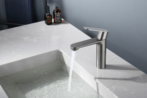 Смеситель для раковины Splenka S222.10.09 Графит матовый нержавеющая сталь