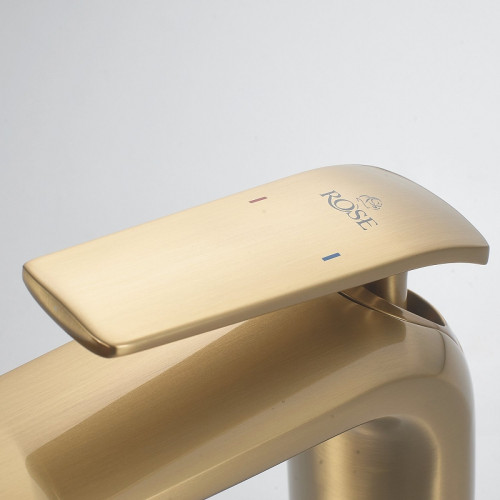 Смеситель для раковины Rose R39G R3901G Золото матовое латунь