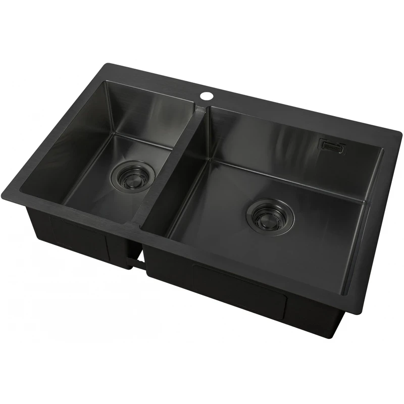 Кухонная мойка ZorG Light Grafit ZL R 780-2-510-R GRAFIT Графит нержавеющая сталь встраиваемый