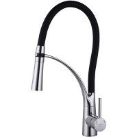 Смеситель для кухни Melodia della vita Perfetto MDV30206Black Хром Черный латунь однорычажный