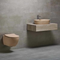 Раковина beWash Bogen 60 88611173 Латте фарфор накладная