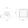 Душевой трап Boheme Smart Design 984-10-B с Черной решеткой