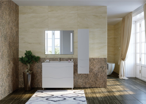 Тумба под раковину Bellezza Санриса 60 4630109660018 Белая МДФ / ЛДСП