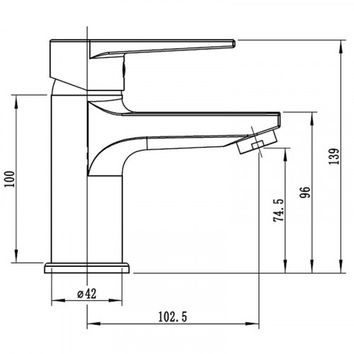 Смеситель для раковины ESKO Budapest BT26 Хром латунь
