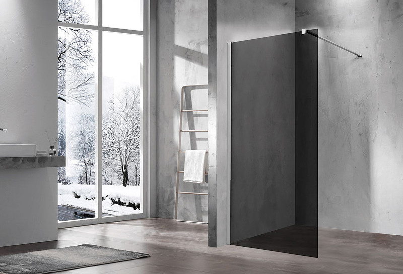 Душевая перегородка Vincea Walk-In 100 VSW-1H100CG профиль Хром стекло тонированное