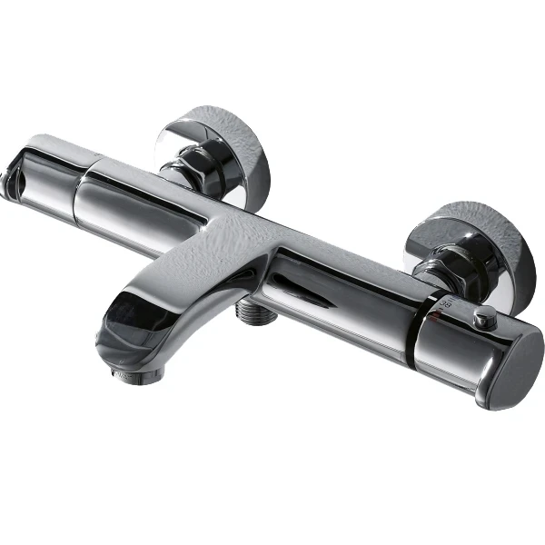 Смеситель для ванны Bravat Waterfall F673114C-01A-RUS с термостатом Хром