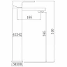 Смеситель для раковины Comforty FC045B-CMT 00004149950 Черный латунь