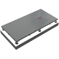 Душевой поддон из искусственного камня Creto Ares 160x90 1-0024 Серый
