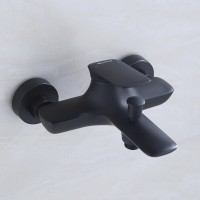 Смеситель для ванны Bond Cube B03-3188 Черный матовый латунь на стену