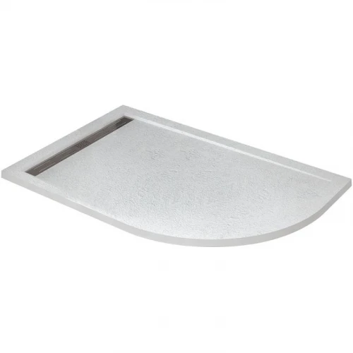Душевой поддон из искусственного камня Cezares Tray AS 100x80 L TRAY-AS-RH-100/80-30-W-L Белый