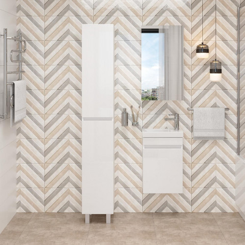 Шкаф пенал Onika Милтон 30 403077 цвет Белый