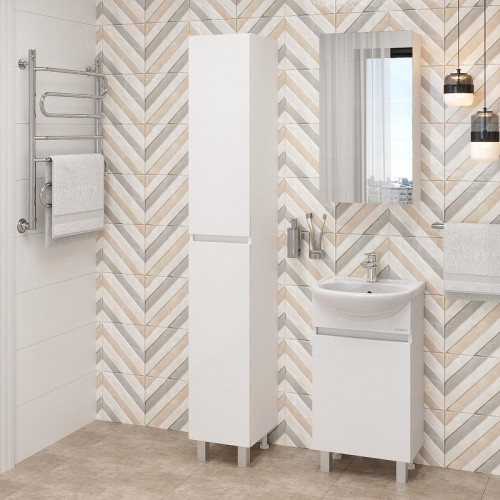 Шкаф пенал Onika Милтон 30 403077 цвет Белый