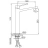 Смеситель для раковины Frap H62-9 F1062-29 Оружейная сталь латунь
