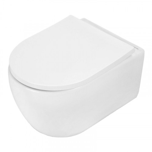 Унитаз Azario Rime AZ-1683WHD подвесной цвет Белый с сиденьем Микролифт