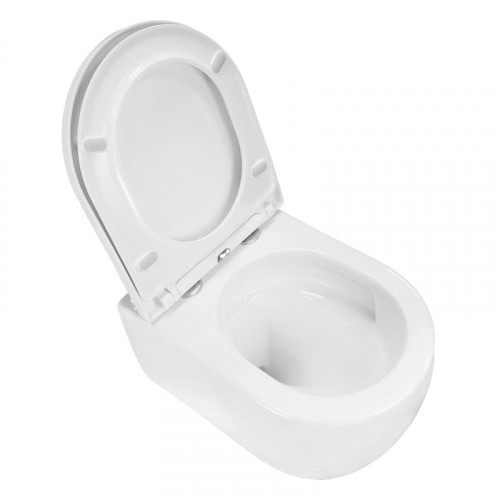 Унитаз Azario Rime AZ-1683WHD подвесной цвет Белый с сиденьем Микролифт