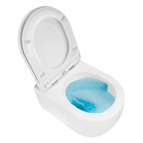 Унитаз Azario Rime AZ-1683WHD подвесной цвет Белый с сиденьем Микролифт